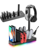 Headphone Stand with Charging Station, Gaming 