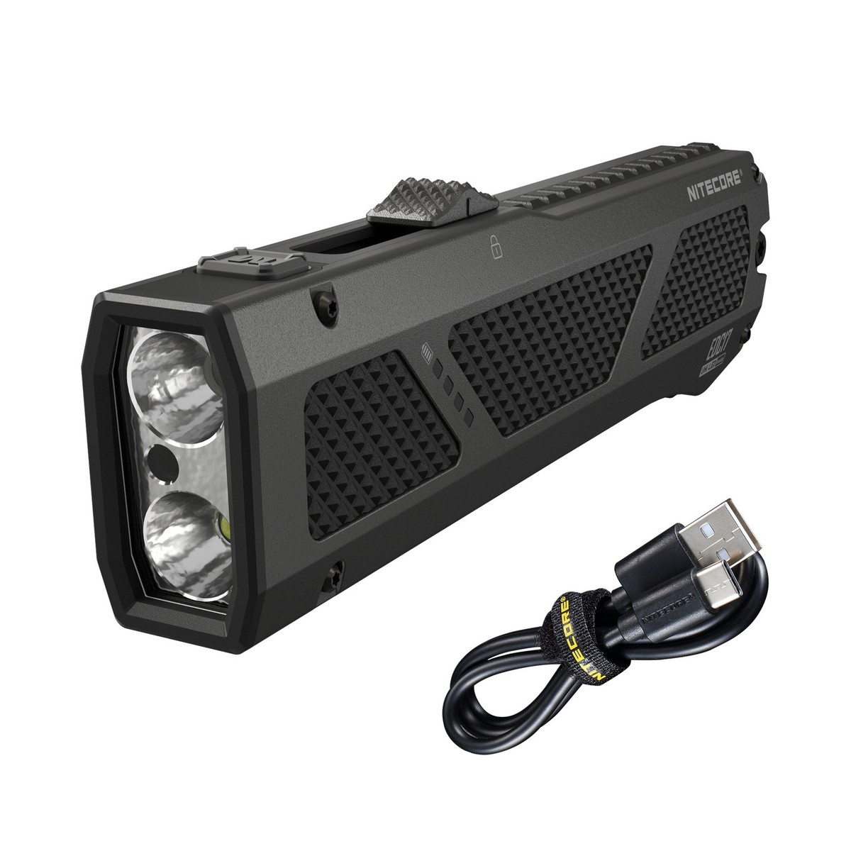 NITECORE EDC17 ブラック 1500ルーメン　多機能　未開封 Nitecore EDC17 1500 Lumen Rechargeable EDC Flat Flashlight with