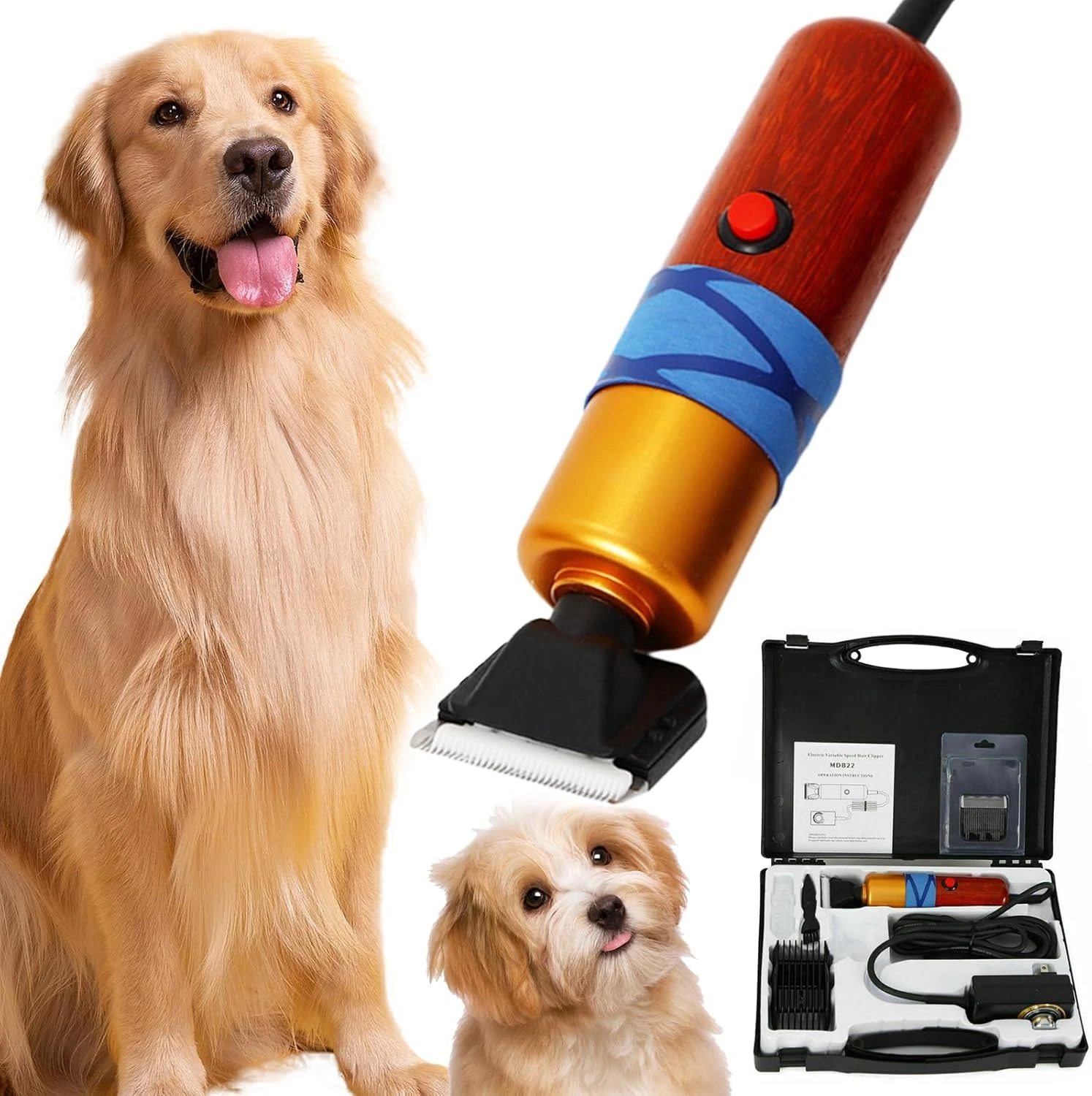 Dog Shears,Plug-In Electric Pet Shaving and Grooming Kit,200W 10Ft Sheep Shears