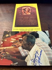JUDY JOHNSON SIGNED GOLD HOF PLAQUE;  ; Obtained in Person NEGRO LEAGUE ;BB HOF
