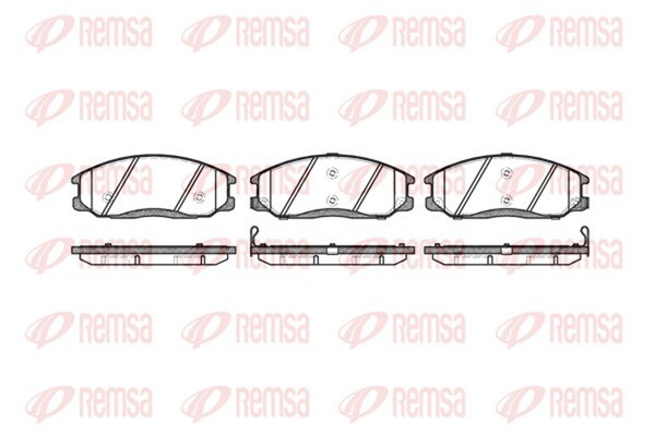Remsa Bremsbelagsatz Scheibenbremse 0771.02 FüR Ssangyong Hyundai Trajet FO VAN-image