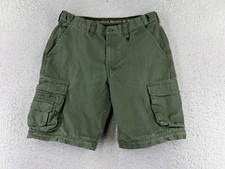 Boy Scouts Shorts Youth 16 Green Cargo Convertible Uniform Cotton 28x9 READ
