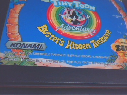 Tiny Toon Adventures Buster's Hidden Treasure Genesis game cartridge - Picture 2 of 3