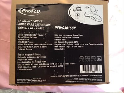 Proflo Faucet PFWS3016CP