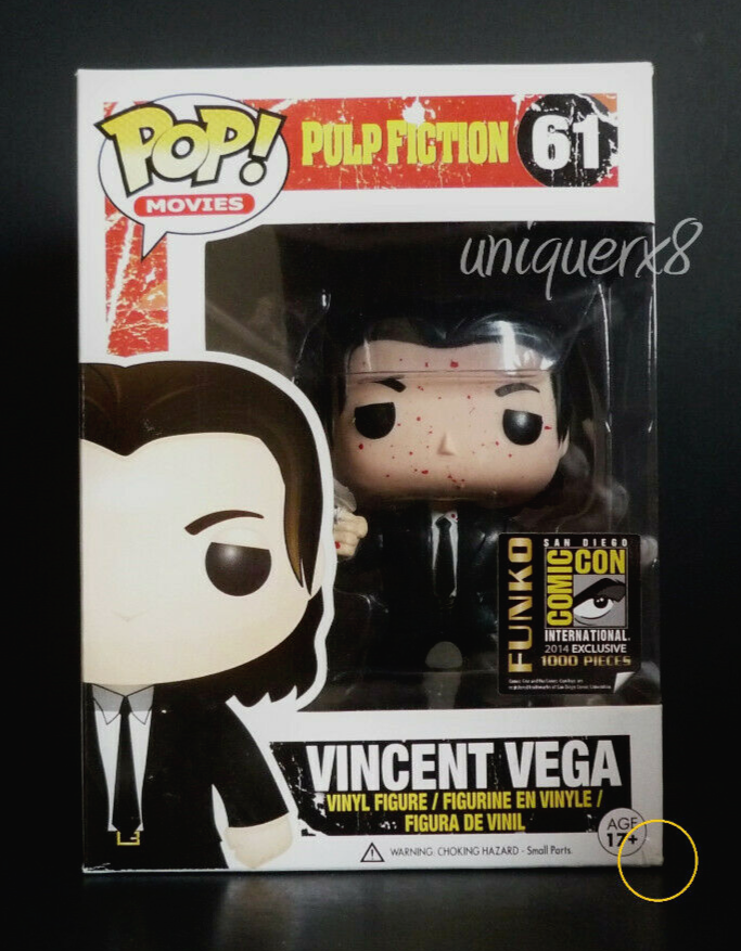 Funko Pop! Pulp Fiction Vincent Vega, Jules, Mia Wallace, Jimmie