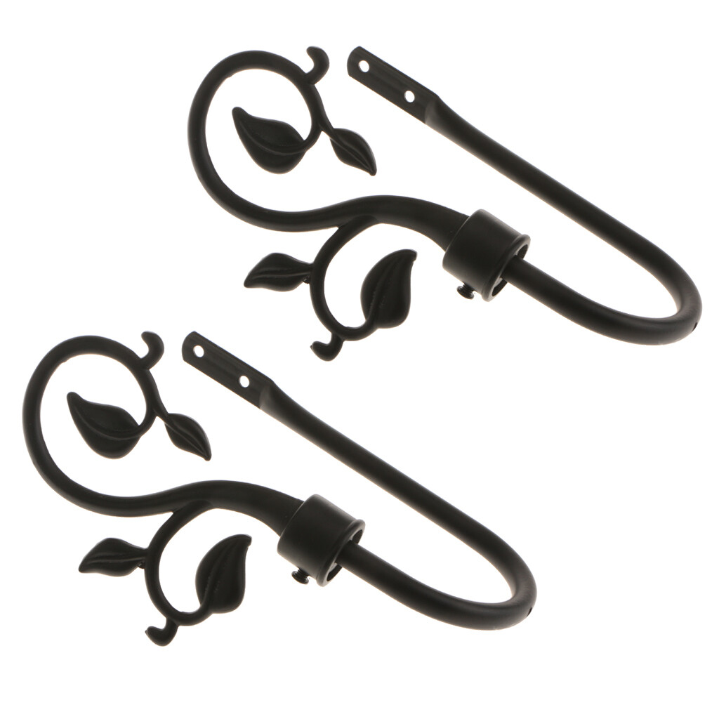4PCS METAL CURTAIN TIE BACK HOOK HOLDBACK HOLD BACKS HOLDER HANGER