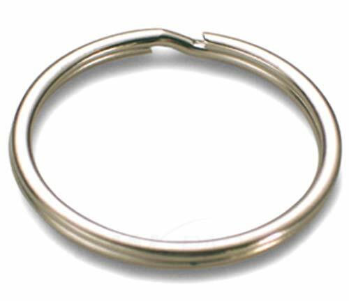 100 Schlüsselringe Ø 8 mm Schlüssel Ringe Key Rings gehärtet Stahl verzinkt rund - Bild 2 von 2