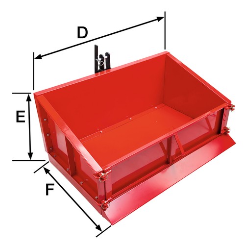 Heckcontainer Heckmulde Kippmulde Mulde Kippcontainer Transportmulde Basic 100 - Bild 2 von 6