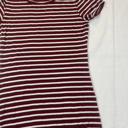 Heart & Hips Dress Knit Red Stripe Maternity Women's L Pullover Gathered Sides - Picture 10 of 15