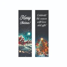 2-Piece Christmas Bookmark Set | Festive Holiday Designs for Readers