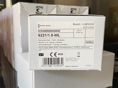 Busch-Jaeger 6221/1.0-WL Sensoreinheit 1-fach Wireless 2CKA006200A0042