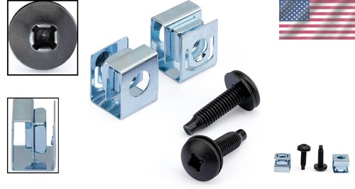 50 Pack of 10-32 Server Rack Screws & Clip Nuts - Reliable Installation Hardware - Picture 2 of 10