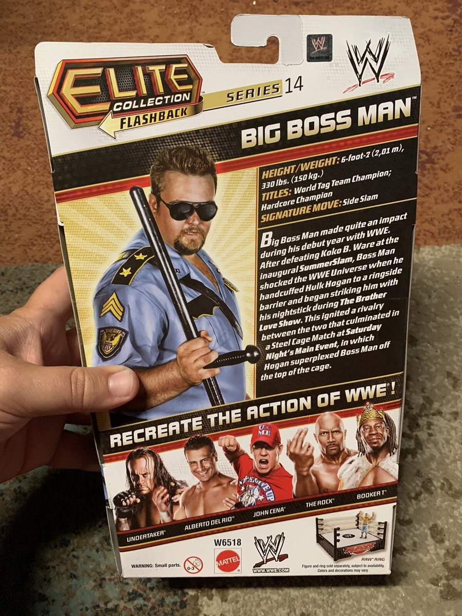 WWE MATTEL BIG BOSS MAN ELITE SERIES 14 WRESTLING ACTION FIGURE