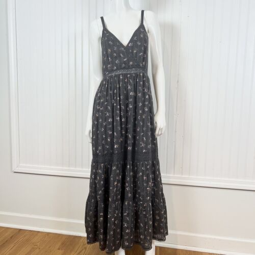 American Eagle Outfitters AEO Maxi Dress Size L Women's Floral Tiered Pockets  - Picture 1 of 18