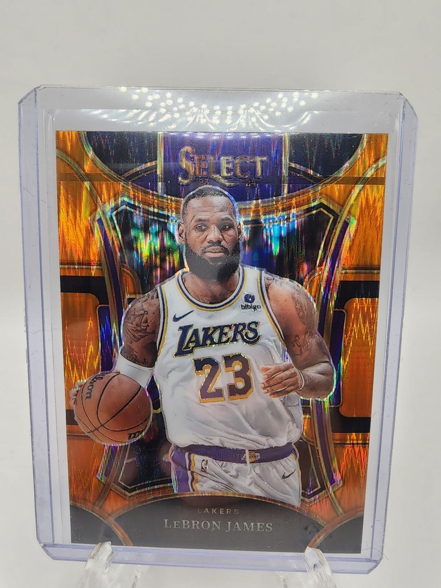 Lebron James 2023-24 Select Orange Tectonic Prizm Mezzanine