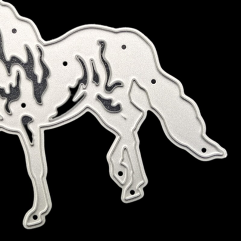 Steed Horse Metal Die Cuts Stencil Festival Greeting Cards Making