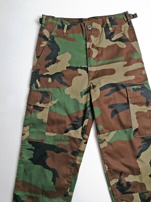 【IONSEOUL】Combat Vintage Camo Pants 4FM316 Vintage 90's Y2K Cargo Camo Military Pants Army Trousers