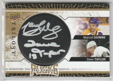 2017 17-18 Upper Deck Trilogy Combo Signature Pucks #SP2DT Dionne/Taylor Level B