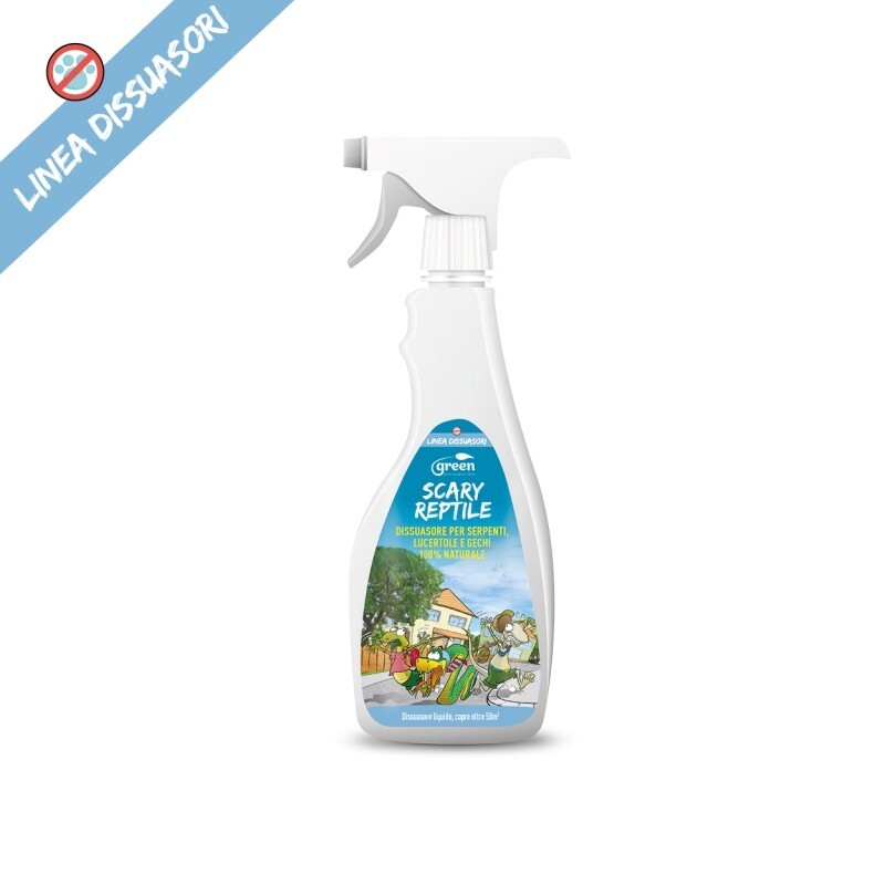 SCARY REPTILE Dissuasore per serpenti, lucertole e gechi Spray NO GAS ml. 500