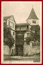 Allgäu and Swabia Harburg in Swabia around 1920 Lower Castle Courtyard with Trap Gate Postcard