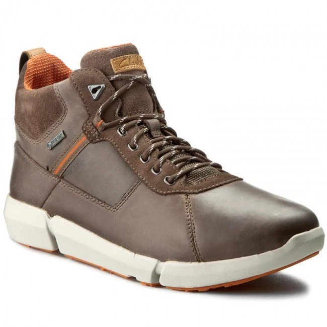 Clarks Men Triman Up Gtx Mushroom Combi Lea Hiking Boot UK 6 7 8 9 G