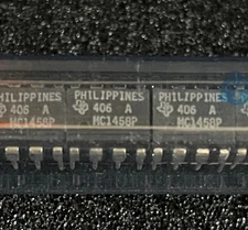 10pc T.I. MC1458P Dual General-Purpose Operational Amplifier I.C.  DIP-8P  **NOS