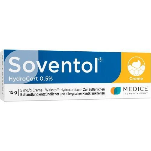MEDICE ARZNEIMITTEL PÜTTER GMBH&CO.KG SOVENTOL Hydrocort 0,5% Creme 15g mit Hydrocortison PZN 4465121