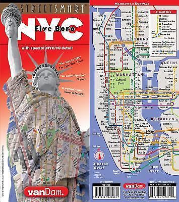 Van Dam Streetsmart New York City 5 Boro Map: - 1932527877, Stephan Van Dam, map