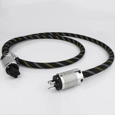 OFC Pure Copper Cord US/EU/AU Plug with C19 20A IEC Connector HiFi Power Cable