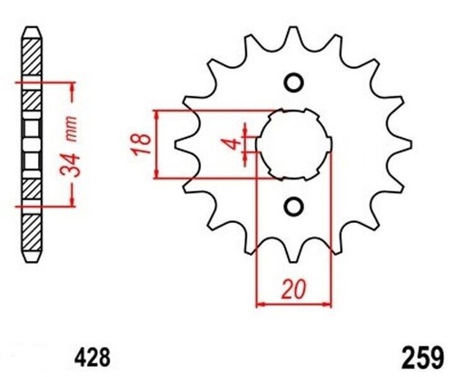 Kit chaîne KMC pour HONDA CB 100 1976-1986 chaîne 428 H 102 maillons - Photo 4/6