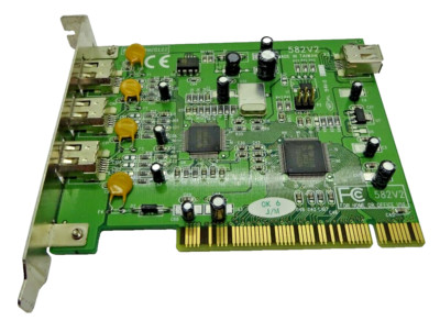 KOUWELL KW-582V2 3+1 port IEEE1394 FireWire PCI host CONTROLLER CARD #GK10327