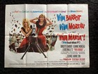 VIVA MARIA.   QUAD POSTER, 1965, BRIGITTE BARDOT, JEANNE MOREAU