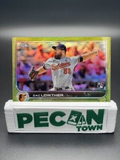 2022 Topps Chrome Ben Baller Zac Lowther Chartreuse Refractor /15 - Orioles RC