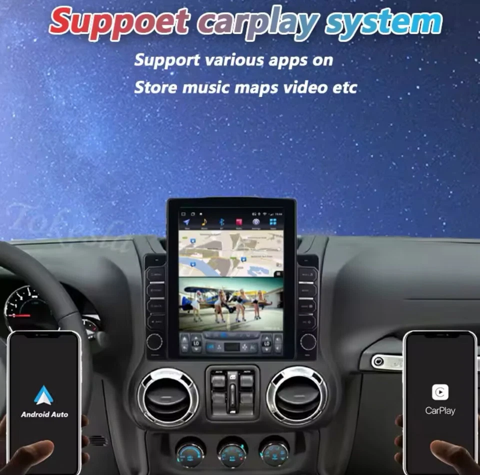 Tokesla Smart Multimedia Jeep JK Stereo Large Screen Car Play Radio  - Bild 3 von 4
