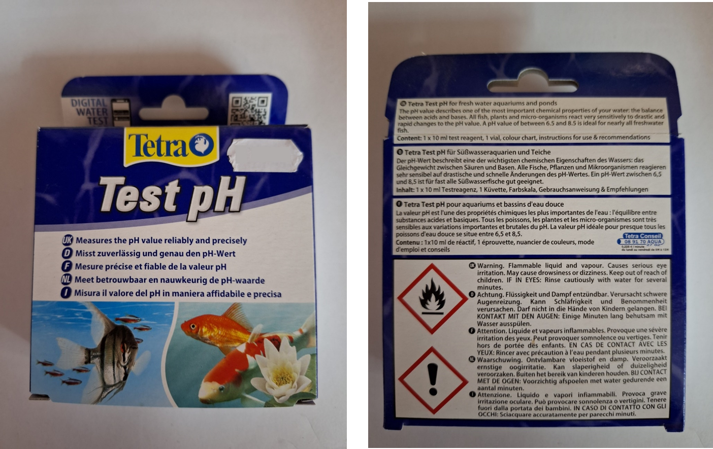 Tetra Liquid Water PH Test Kit for All Water Marine Aquarium Pond Fish