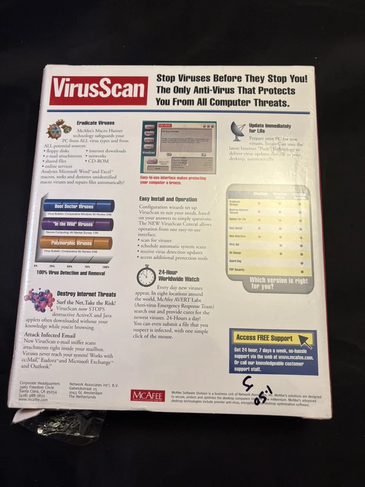 Vintage 90s Tech - VIRUS SCAN Anti-Virus Scan Software Windows 95 98 - Image 3 of 4