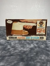 Vintage Sunbeam Shot of Steam Small Portable Travel Iron