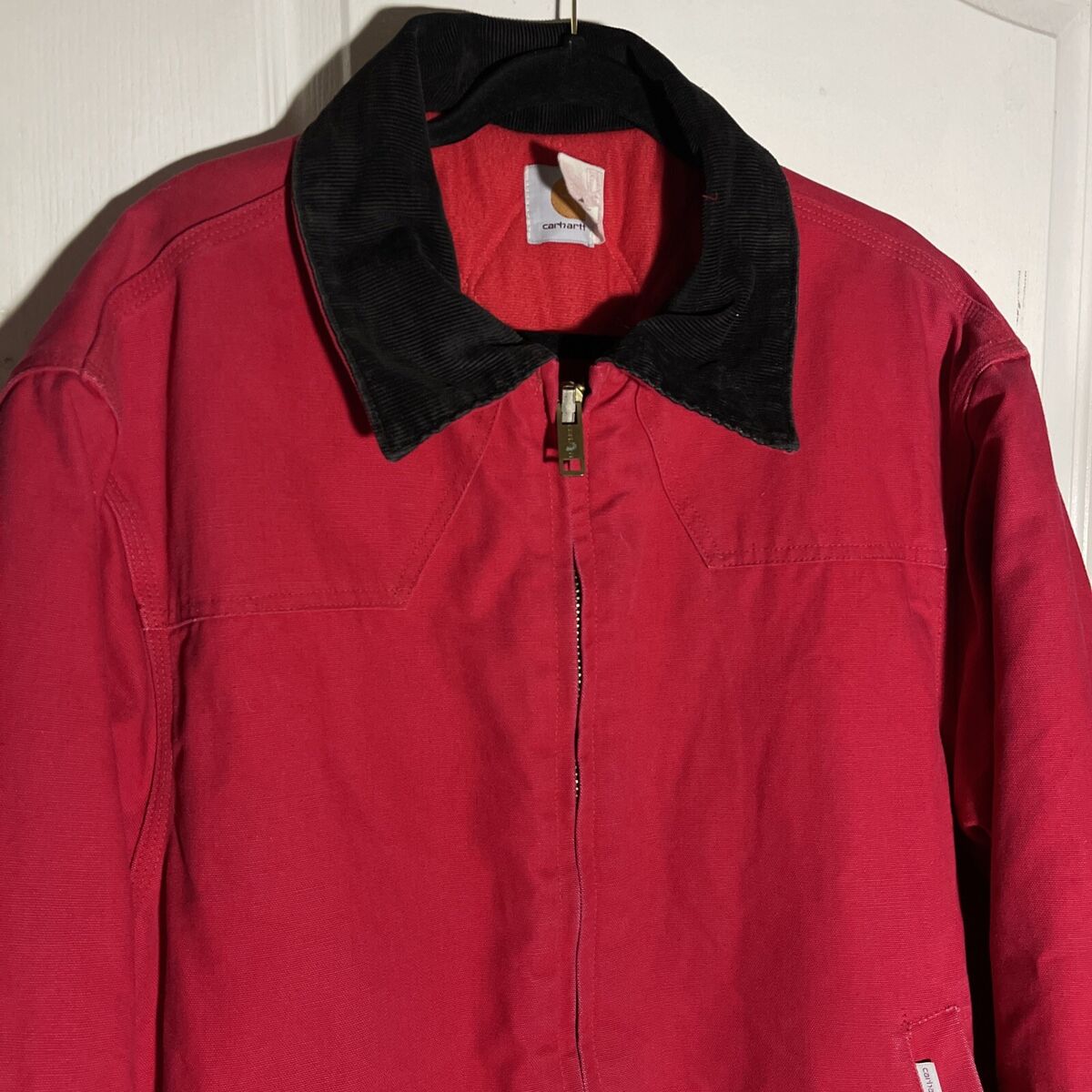 Vintage Carhartt Santa Fe Jacket Quilt Lined USA JQ160 Red Vintage Carhartt Santa Fe Jacket Quilt Lined USA JQ160 Red