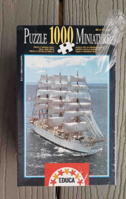 EDUCA 1000 Miniature ジグソーパズル EDUCA 1000 PCS MINIATURE JIG SAW PUZZLE OF KAIWO MARU JAPAN 46CM X
