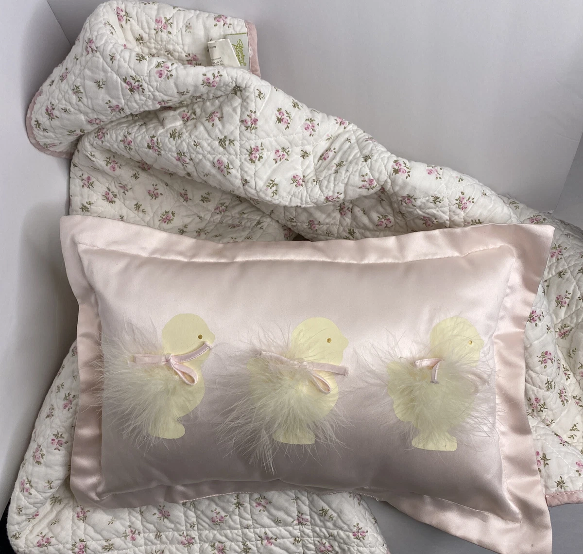 Satin top baby pillow