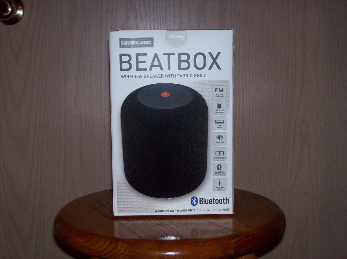 Soundlogic Beat Box Wireless Speaker Portable Bluetooth For Home Office