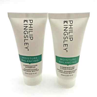 Philip Kingsley Moisture Balancing Shampoo & Conditioner 20ml Travel Set - Neu