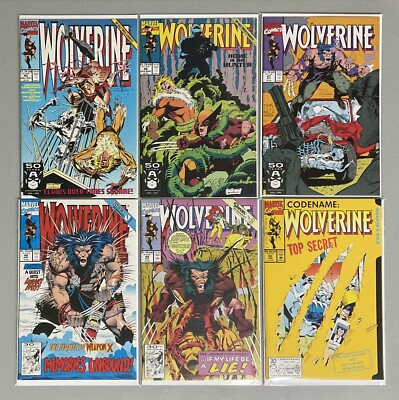  MCU Comic Keys  Wolverine Vol.1 #45 46 47 48 49 50 (1991) NM-(9.2-9.6) 