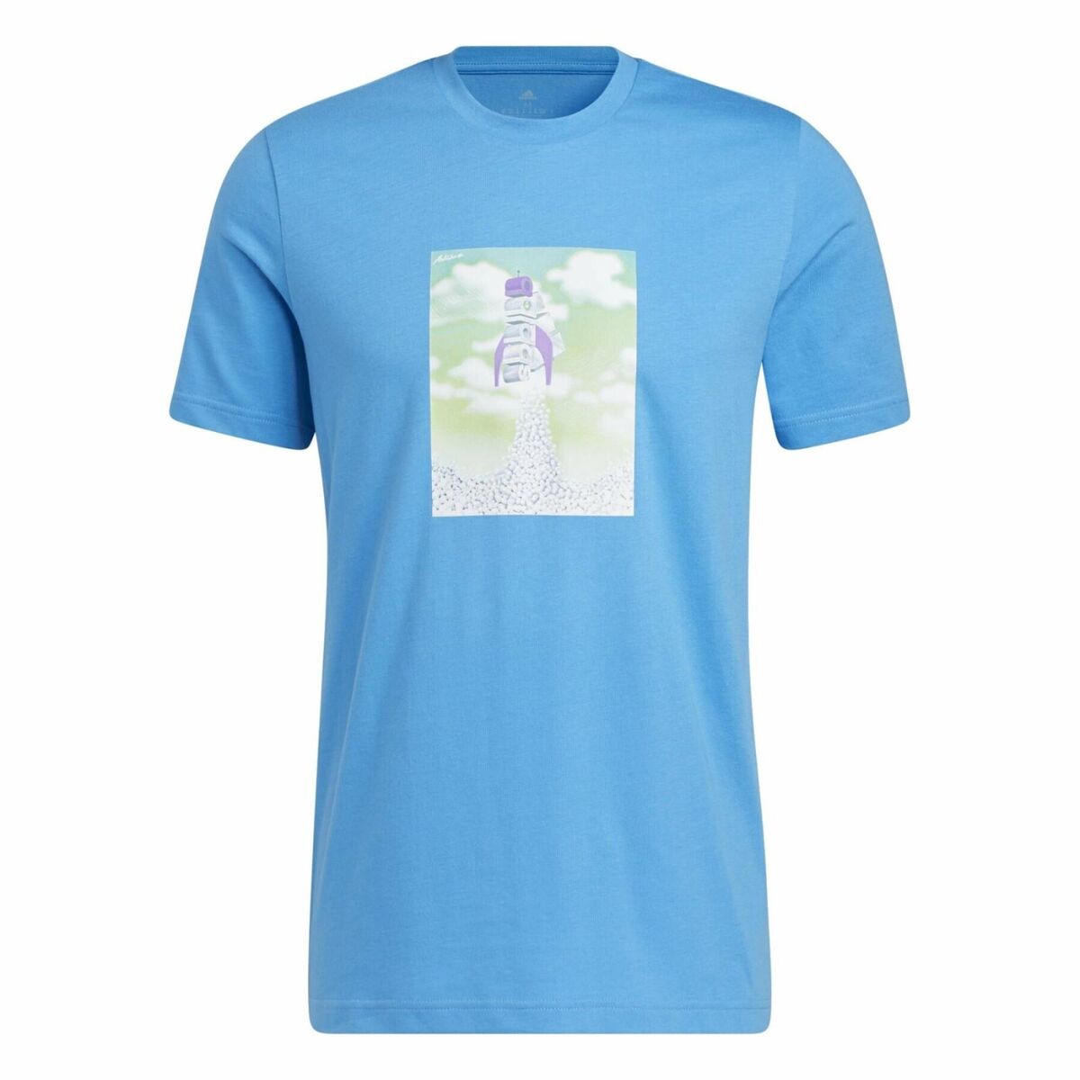 adidas Men's Pulse Blue Boost Rocket T-shirt (HK6760) Sizes adidas Men's Pulse Blue Boost Rocket T-shirt (HK6760) Sizes