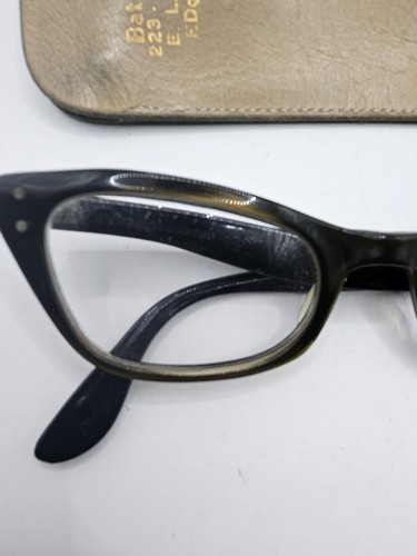 Vintage 50er Jahre Cat Eye Hornrand 4-5 1/4 Bausch & Lomb Gestell Brille 60s - Bild 2 von 10