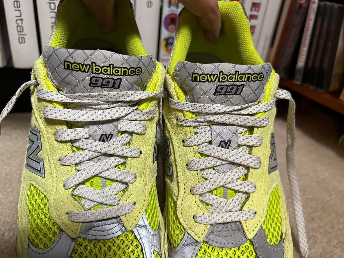 New Balance x Aries 991 Made in England Neon Yellow M991AFL New Balance x Aries 991 Made in England Neon Yellow M991AFL