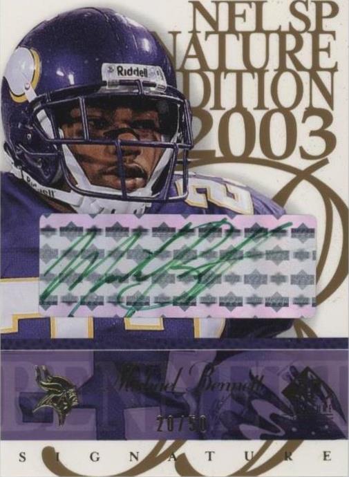 2003 SP Signature Edition Michael Bennett #MB - 1 of 2