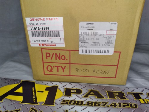 NOS OEM 1982-2001 KAWASAKI KE100 KE 100 AIR FILTER ASSY HOUSING CASE 11010-1100 - Picture 4 of 5