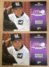 MAGGLIO ORDONEZ 2003 MULTI AD -2-SOUTH ATLANTIC LEAGUE - MINT RARE