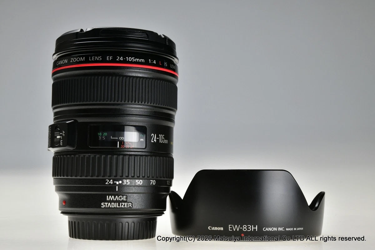 【中古品】Canon EF24-105mm F4L IS USM Canon EF 24-105mm F/4L IS USM Zoom Lens with Hybrid Image